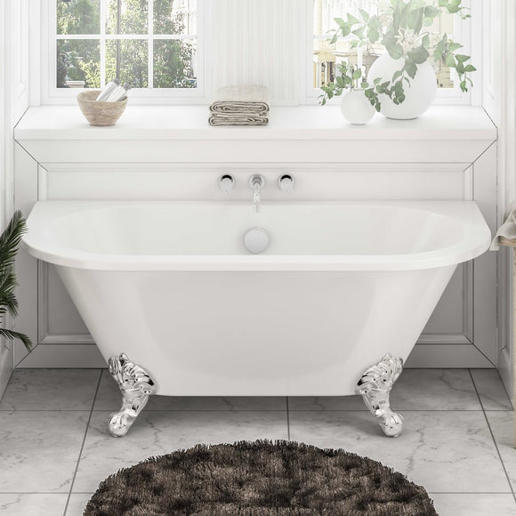 Mortlake F/S Back To Wall Traditional Bath 1500 x 740mm