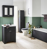 Buckingham 600mm Mirror Cabinet Black Oak