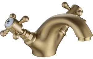 Ladtow Mono Basin Tap & Waste Brushed Brass